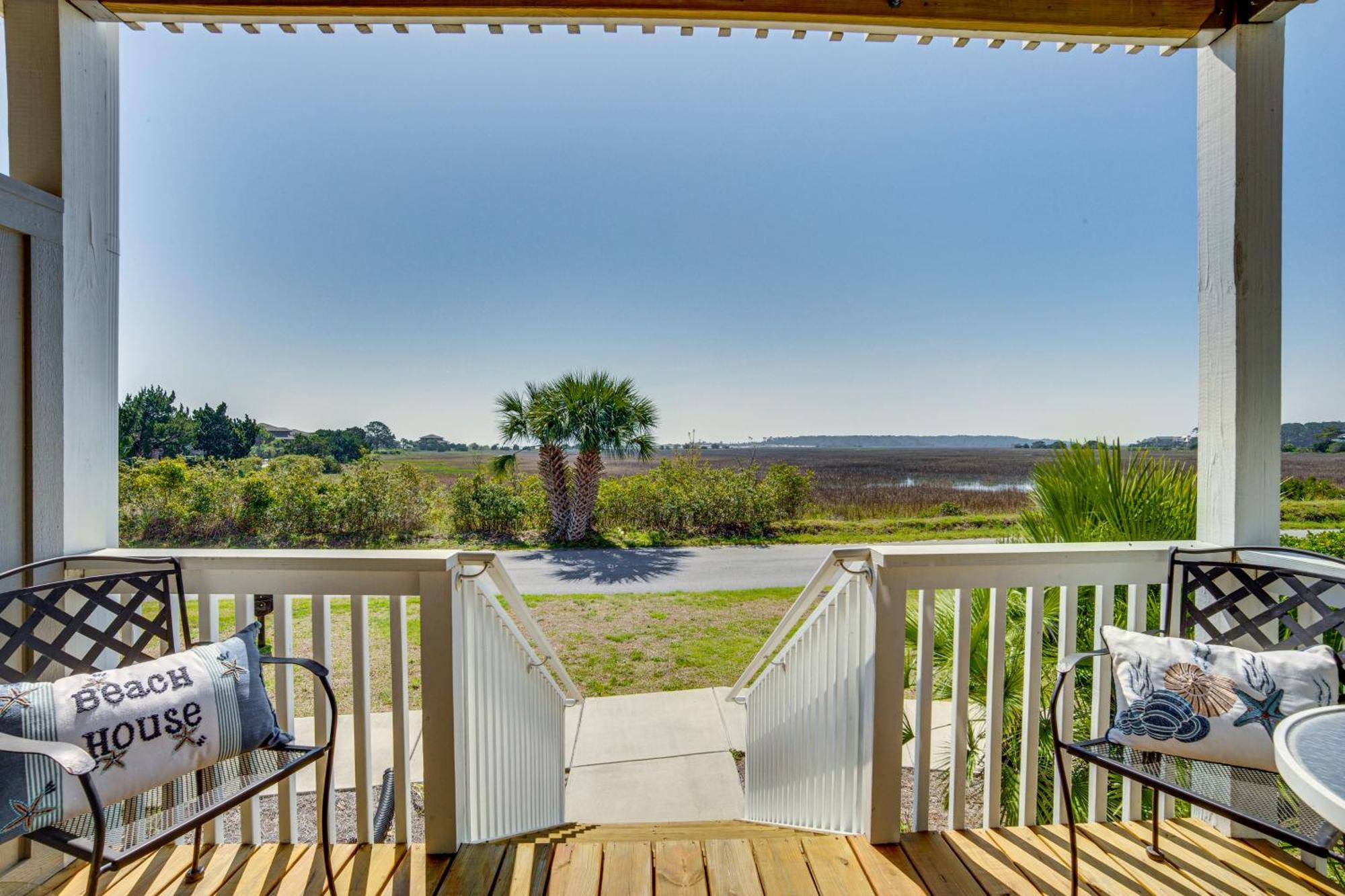 Harbor Island Condo With Deck - Steps To Beach! Oceanmarsh Subdivision Екстериор снимка